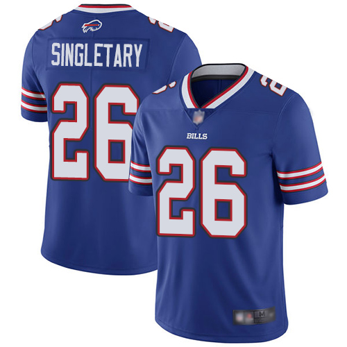 Men Buffalo Bills #26 Devin Singletary Royal Blue Team Color Vapor Untouchable Limited Player NFL Jersey->buffalo bills->NFL Jersey